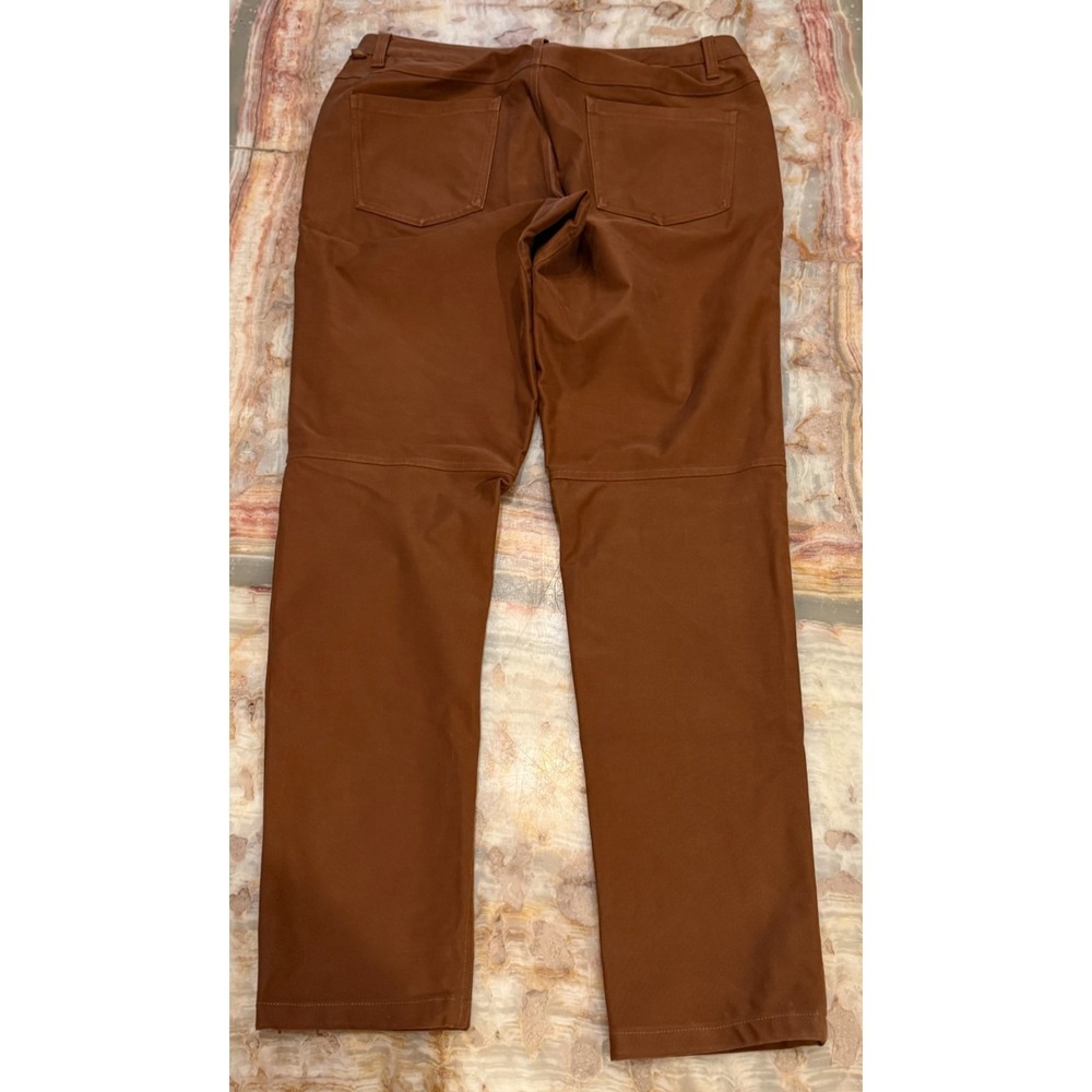 Lululemon Mens ABC Pant Copper Brown Flat Front Stretch 5-Pockets Size 33 - Picture 3 of 6